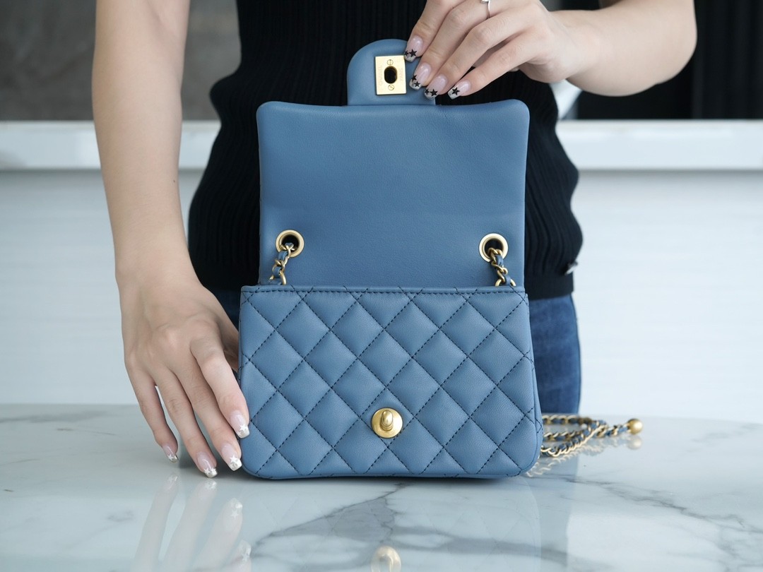 How good quality is a Shebag replica Chanel Classic flap with golden ball 23K bag Blue (2023 updated)-Best Quality Fake Louis Vuitton сумка онлайн дүкөнү, Replica дизайнер сумка ru