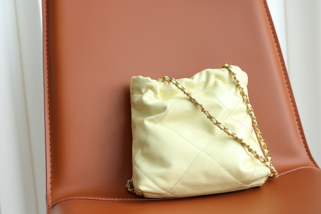 Shebag heard yellow Chanel 22 mini bag is out of stock at boutique, we replicated it! (2023 updated)-Negozio in linea della borsa falsa di Louis Vuitton di migliore qualità, borsa del progettista della replica ru