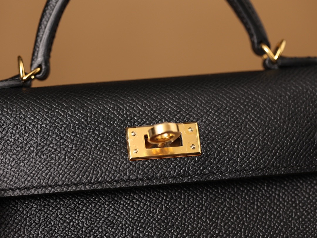 How great quality of Shebag Handmade Black Mini Kelly 2 in Epsom leather? (2024 Week 5 Black)-Negoziu in linea di borse Louis Vuitton falsi di migliore qualità, borsa di design di replica ru