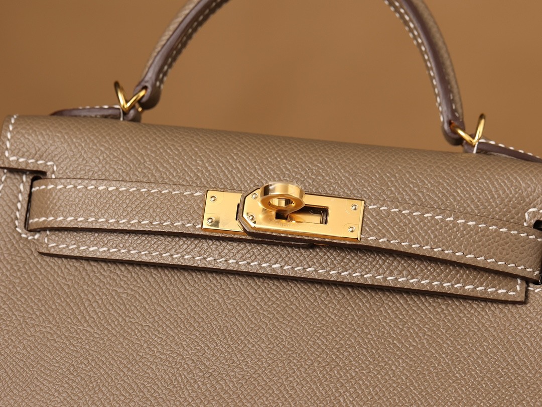 How great quality of Shebag Handmade Grey Mini Kelly 2 in Epsom leather? (2024 Week 5 Grey)-Интернет-магазин поддельной сумки Louis Vuitton лучшего качества, копия дизайнерской сумки ru