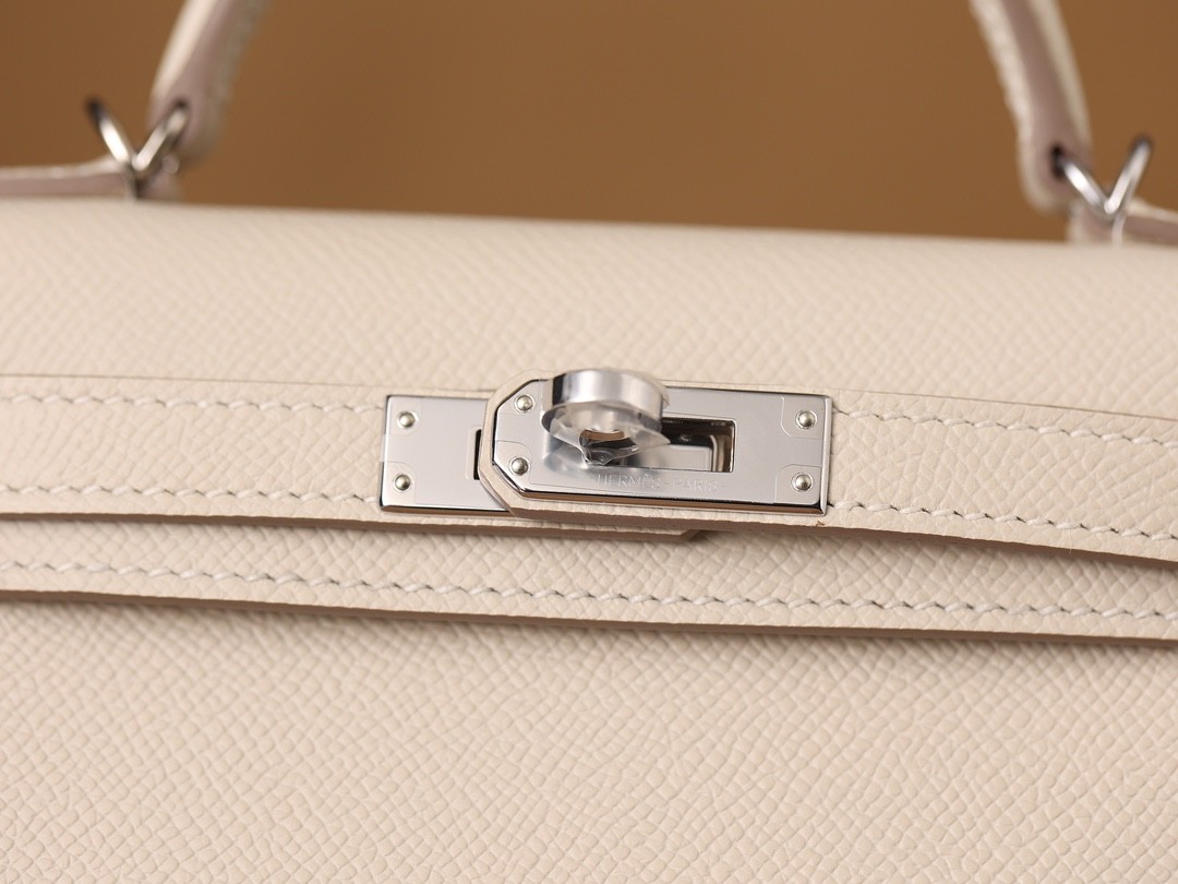 How great quality of Shebag Handmade White Mini Kelly 2 in Epsom leather? (2024 Week 5 White)-Najlepsza jakość fałszywych torebek Louis Vuitton Sklep internetowy, projektant repliki torebki ru