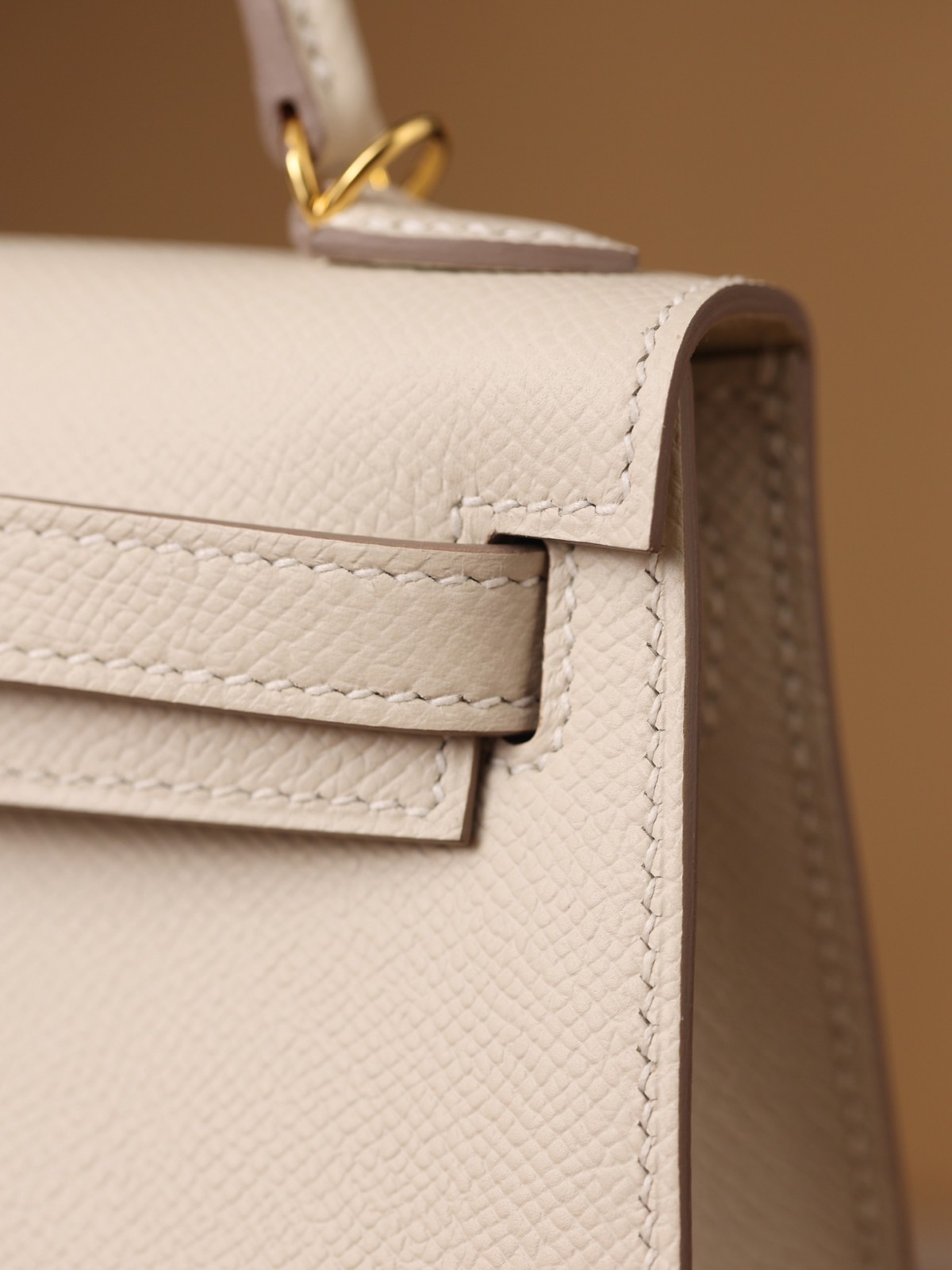 How great quality of Shebag Handmade White Mini Kelly 2 in Epsom leather? (2024 Week 5 White)-Negozio in linea della borsa falsa di Louis Vuitton di migliore qualità, borsa del progettista della replica ru