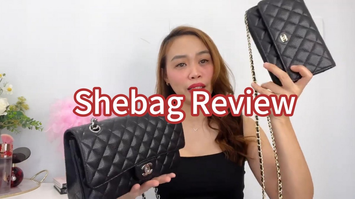 Shebag review for Real leather Chanel Classic flap bag Medium size Black and silver（2024 June updated）-最好的質量假路易威登包網上商店，複製設計師包 ru