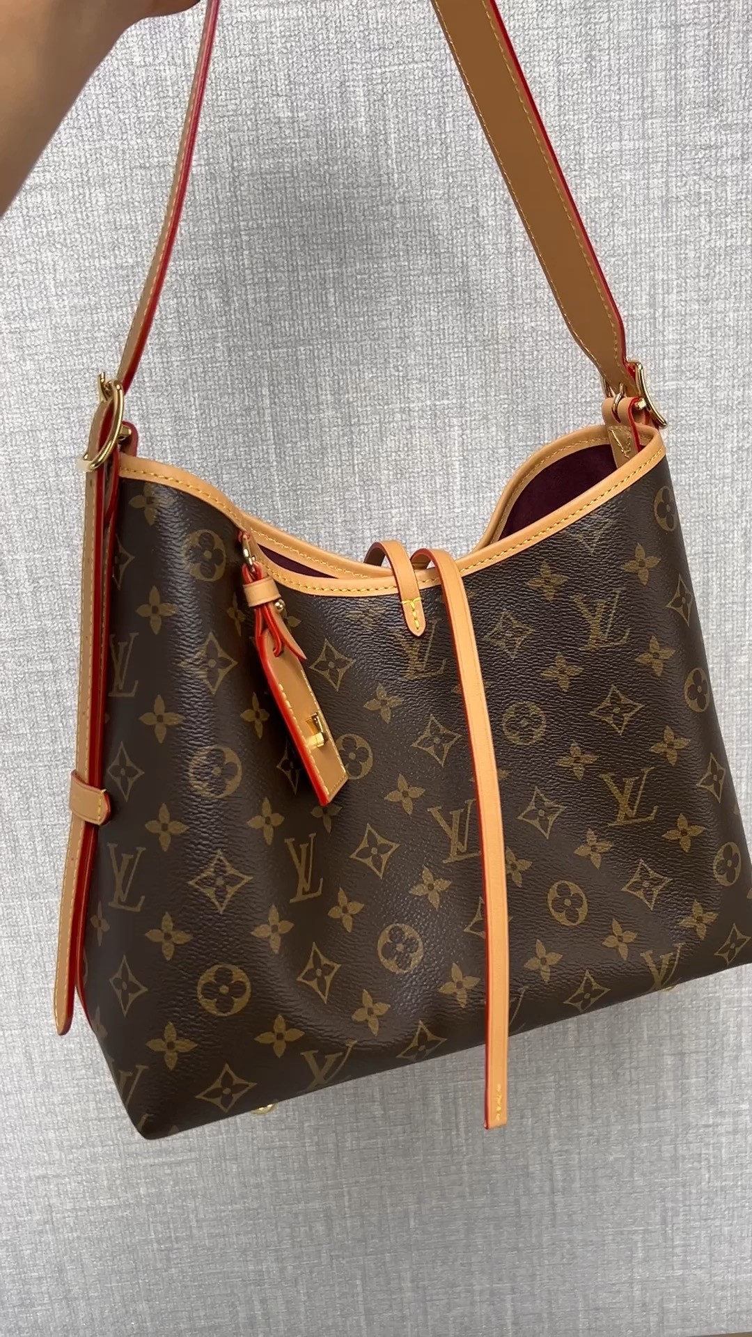 Shebag Louis Vuitton Carry all small M46203 collection（2024 Aug updated）-Pangalusna kualitas palsu Louis Vuitton Kantong Toko Online, Replica desainer kantong ru