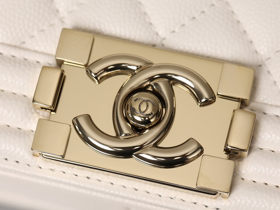 Chanel Leboy small white gold bag full review（2024 Aug updated）-Best Quality Fake Louis Vuitton Bag Online Store, Replica designer bag ru