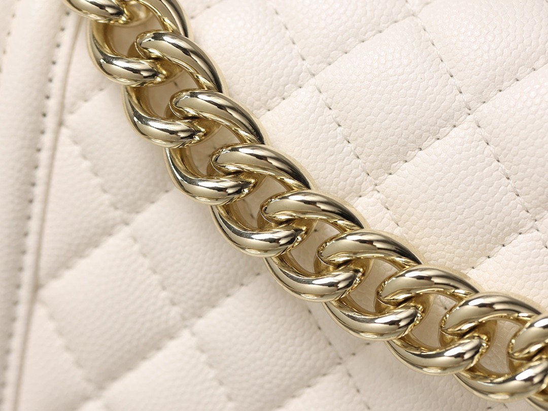 Chanel Leboy small white gold bag full review（2024 Aug updated）-Meilleure qualité de faux sac Louis Vuitton en ligne, réplique de sac de créateur ru