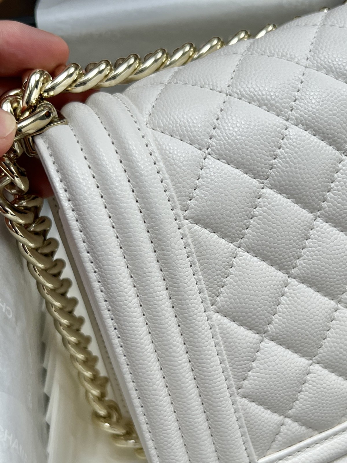 Chanel Leboy small white gold bag full review（2024 Aug updated）-Zoo Zoo Fake Louis Vuitton Hnab Online Khw, Replica designer hnab ru