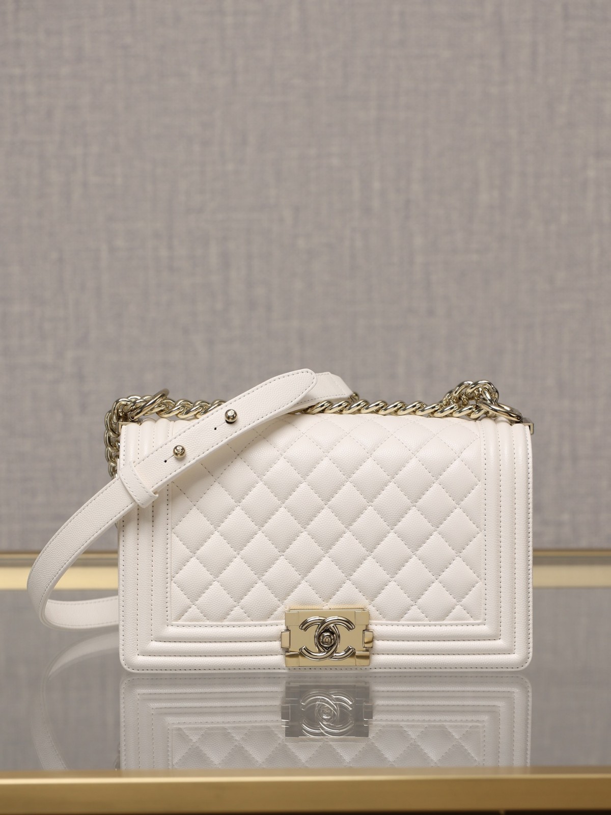 Chanel Leboy small white gold bag full review（2024 Aug updated）-En İyi Kalite Sahte Louis Vuitton Çanta Online Mağazası, Çoğaltma tasarımcı çanta ru