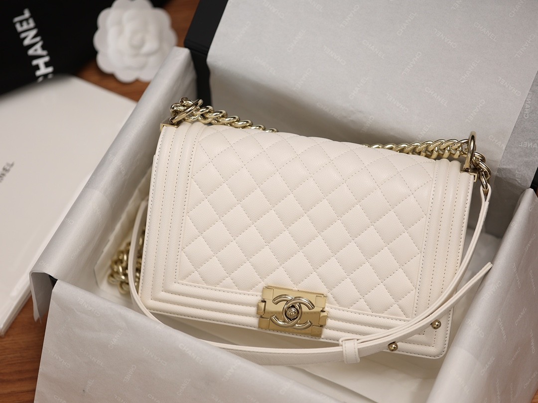 Chanel Leboy small white gold bag full review（2024 Aug updated）-Online obchod s falošnou taškou Louis Vuitton najvyššej kvality, replika značkovej tašky ru