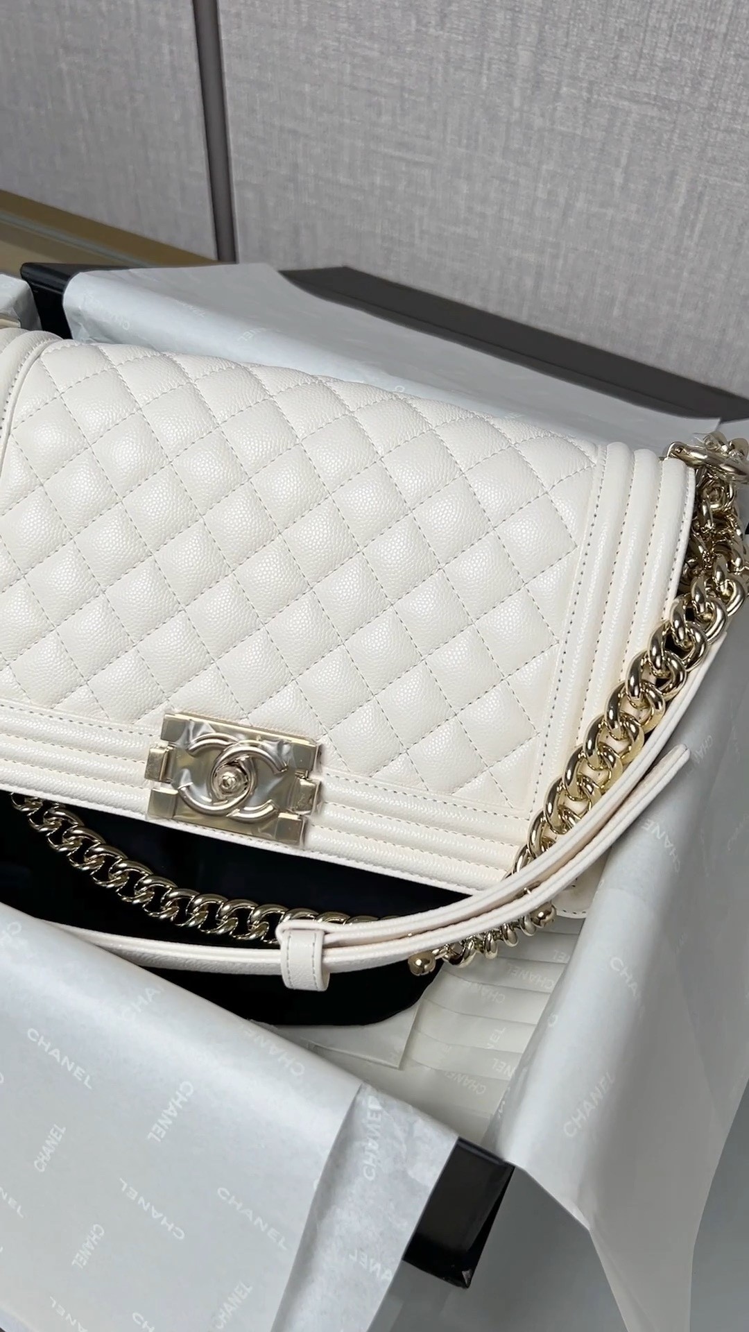 Chanel Leboy small white gold bag full review（2024 Aug updated）-Καλύτερης ποιότητας Fake Louis Vuitton Ηλεκτρονικό κατάστημα, Replica designer bag ru