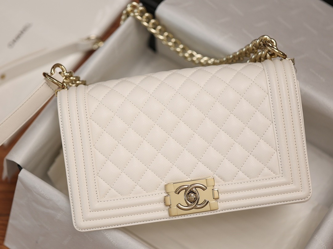 Chanel Leboy small white gold bag full review（2024 Aug updated）-Best Quality Fake Louis Vuitton Bag Online Store, Replica designer bag ru