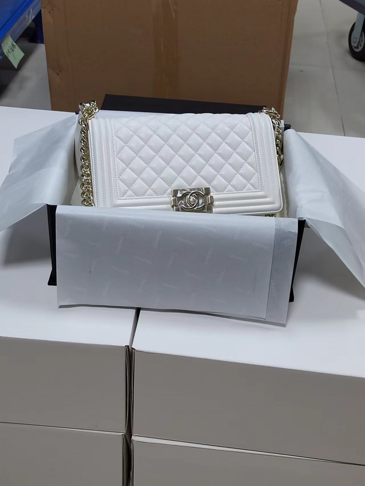 Chanel Leboy small white gold bag full review（2024 Aug updated）-Best Quality Fake Louis Vuitton Bag Online Store, Replica designer bag ru