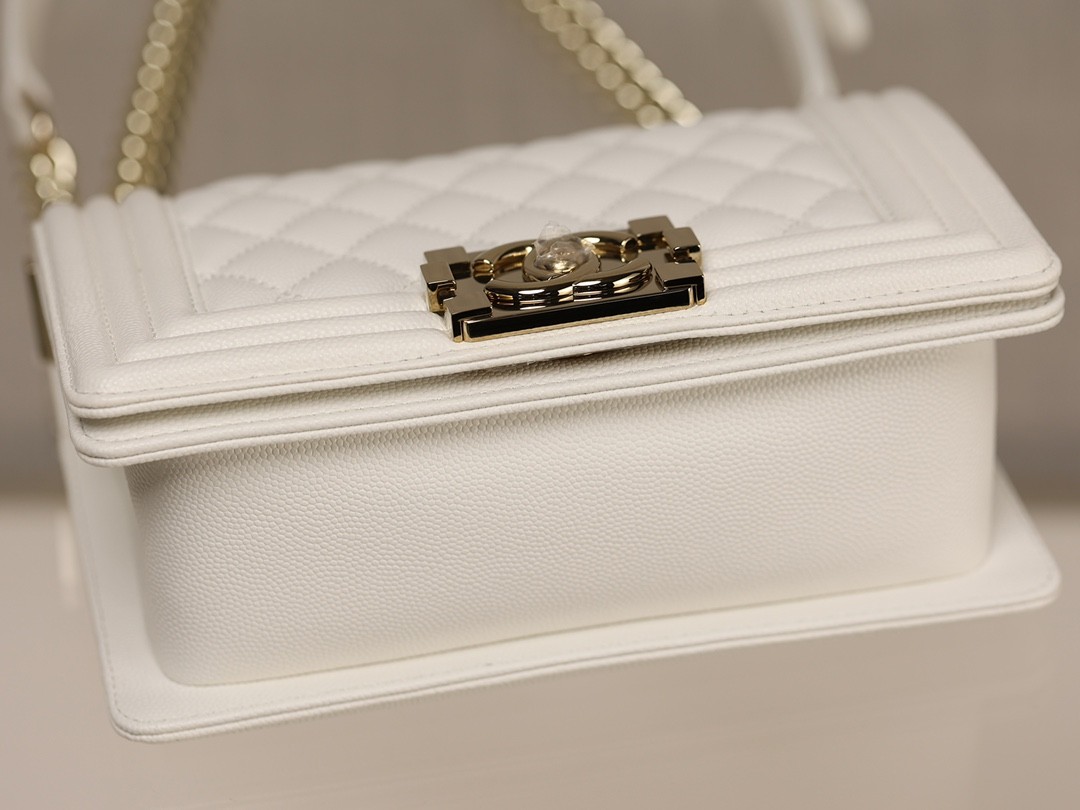 Chanel Leboy small white gold bag full review（2024 Aug updated）-Labākās kvalitātes viltotās Louis Vuitton somas tiešsaistes veikals, dizaineru somas kopija ru