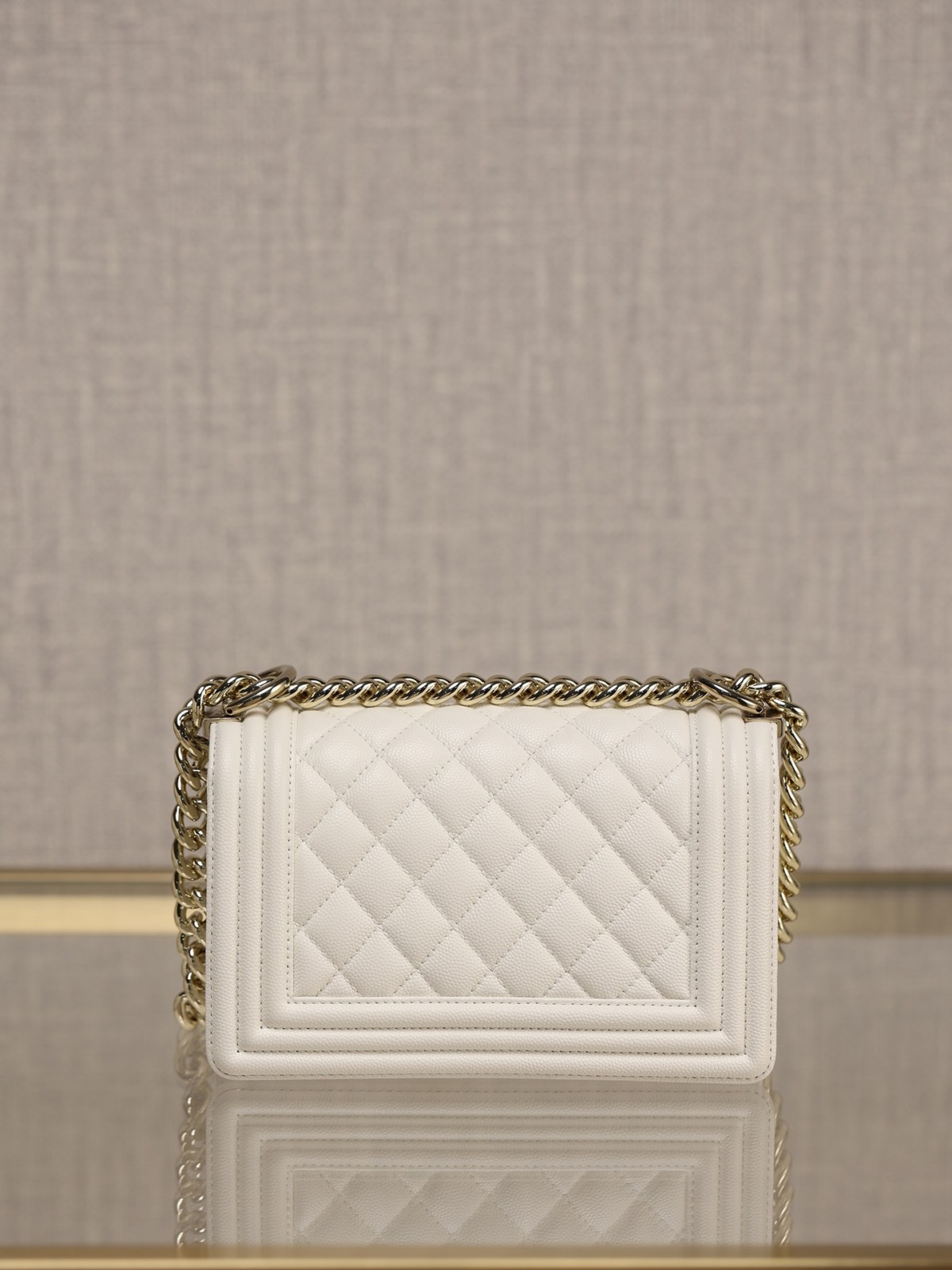 Chanel Leboy small white gold bag full review（2024 Aug updated）-Интернет-магазин поддельной сумки Louis Vuitton лучшего качества, копия дизайнерской сумки ru