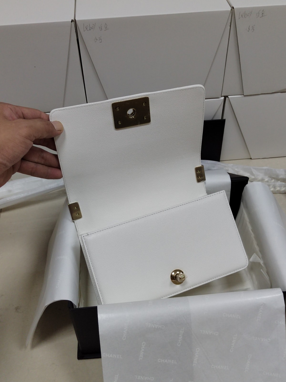 Chanel Leboy small white gold bag full review（2024 Aug updated）-Negoziu in linea di borse Louis Vuitton falsi di migliore qualità, borsa di design di replica ru