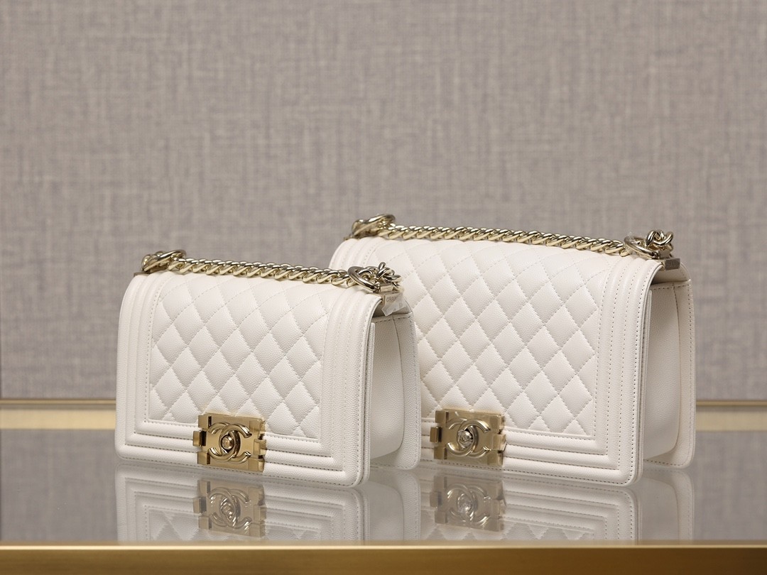 Chanel Leboy small white gold bag full review（2024 Aug updated）-最好的質量假路易威登包網上商店，複製設計師包 ru