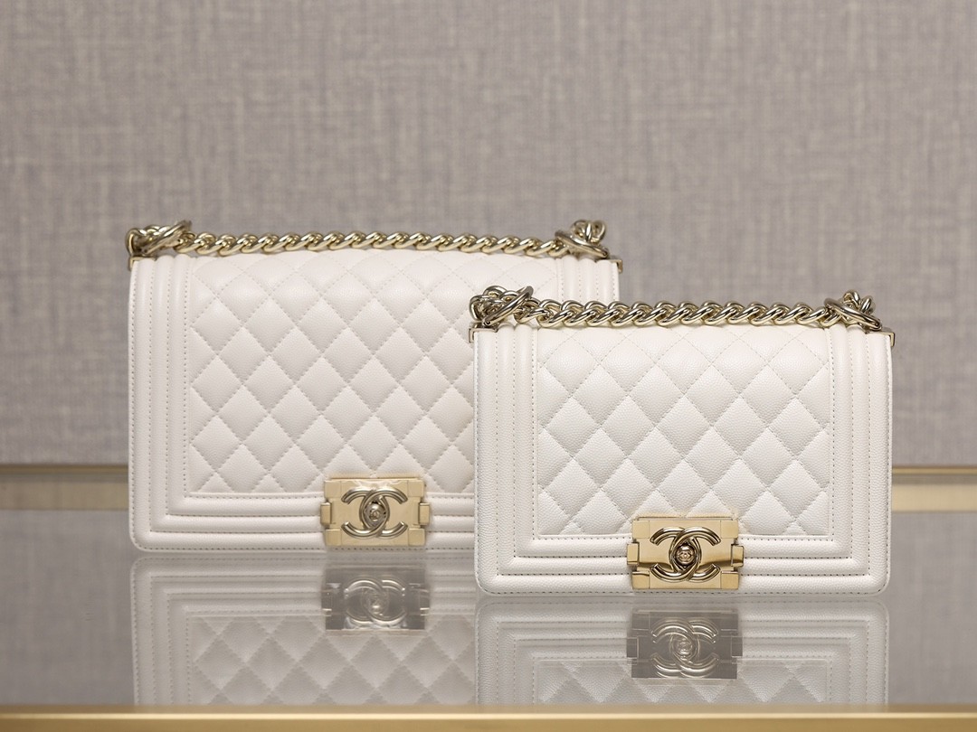 Chanel Leboy small white gold bag full review（2024 Aug updated）-Legjobb minőségű hamis Louis Vuitton táska online áruház, replika designer táska ru