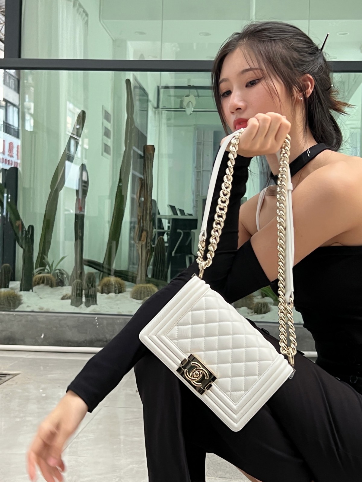 Chanel Leboy small white gold bag full review（2024 Aug updated）-Duka la Mtandaoni la Begi Bandia ya Louis Vuitton ya Ubora, Begi la wabuni wa Replica ru