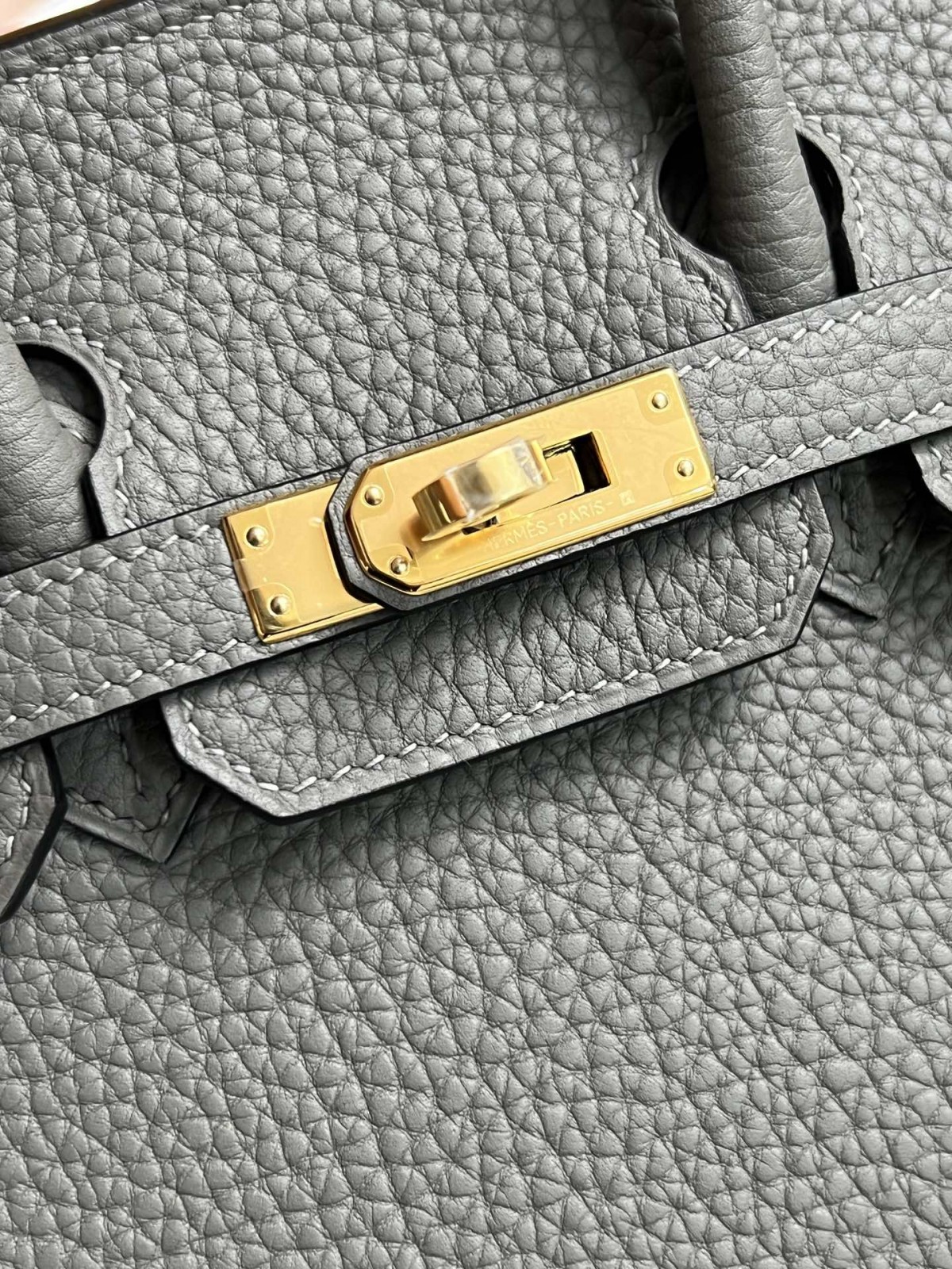 Shebag fully handmade Birkin 25 bag grey and gold full review（2024 Aug updated）-Pangalusna kualitas palsu Louis Vuitton Kantong Toko Online, Replica desainer kantong ru