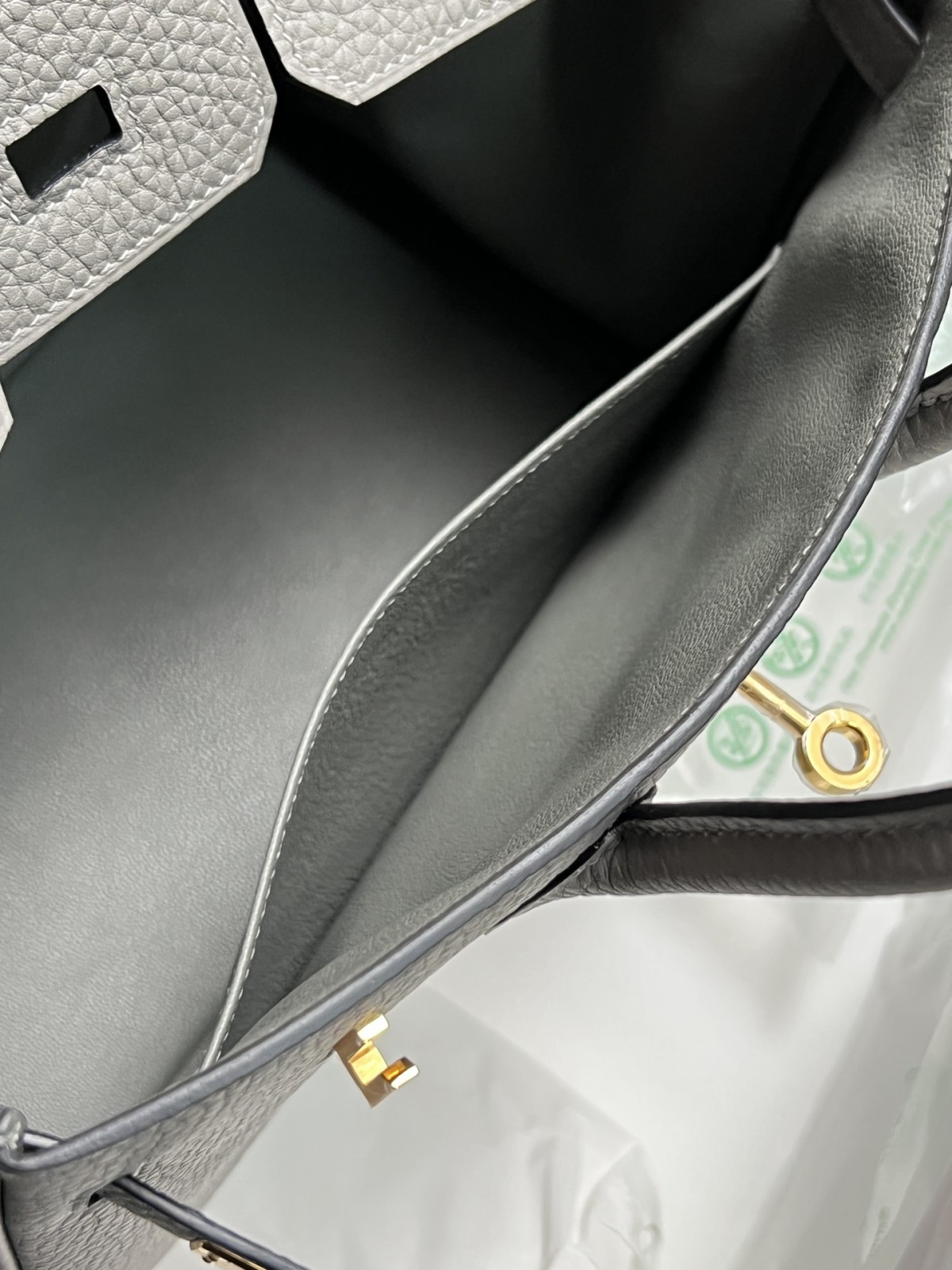 Shebag fully handmade Birkin 25 bag grey and gold full review（2024 Aug updated）-Dyqani në internet i çantave të rreme Louis Vuitton me cilësi më të mirë, çanta modeli kopje ru