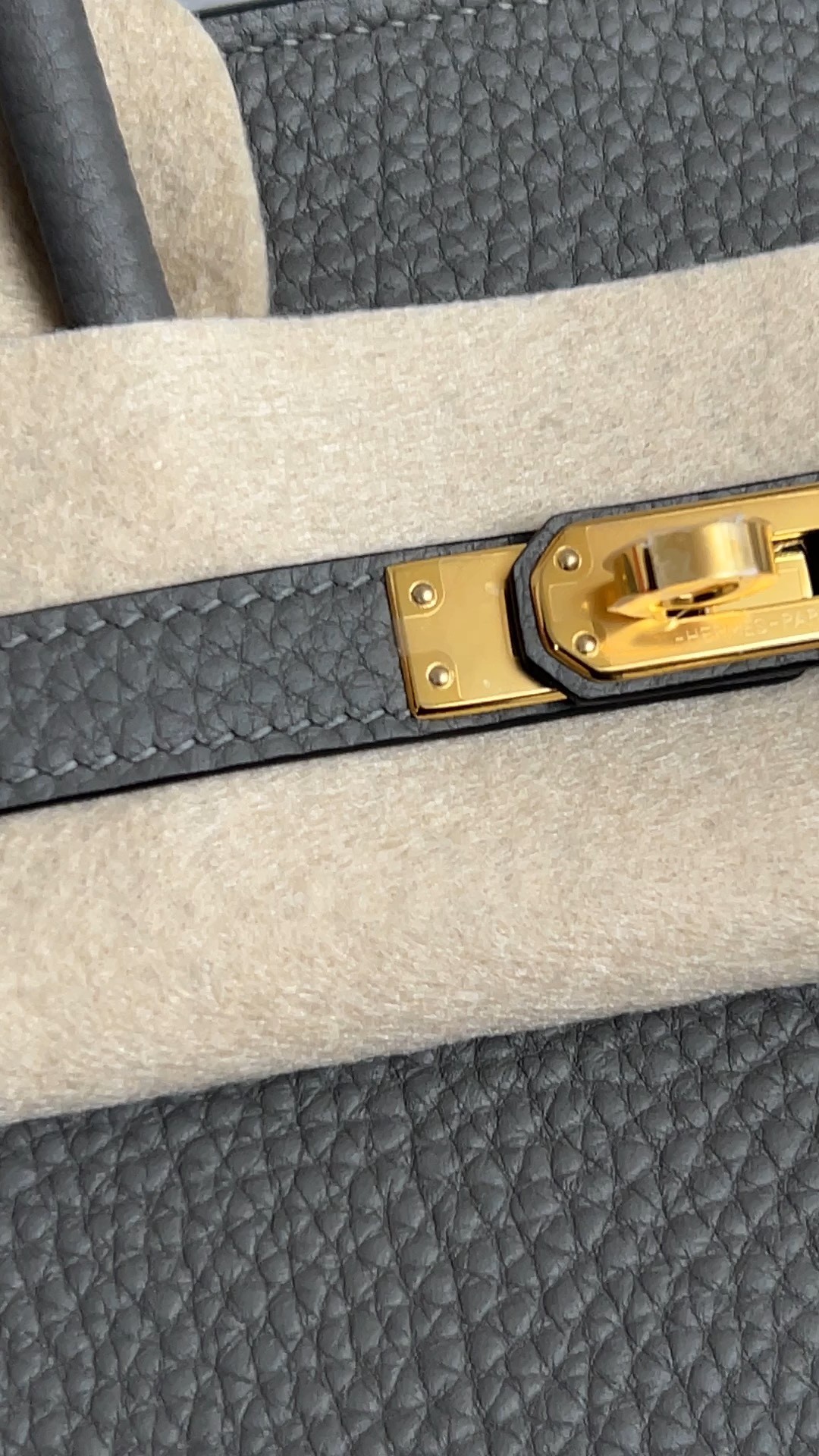 Shebag fully handmade Birkin 25 bag grey and gold full review（2024 Aug updated）-Negoziu in linea di borse Louis Vuitton falsi di migliore qualità, borsa di design di replica ru