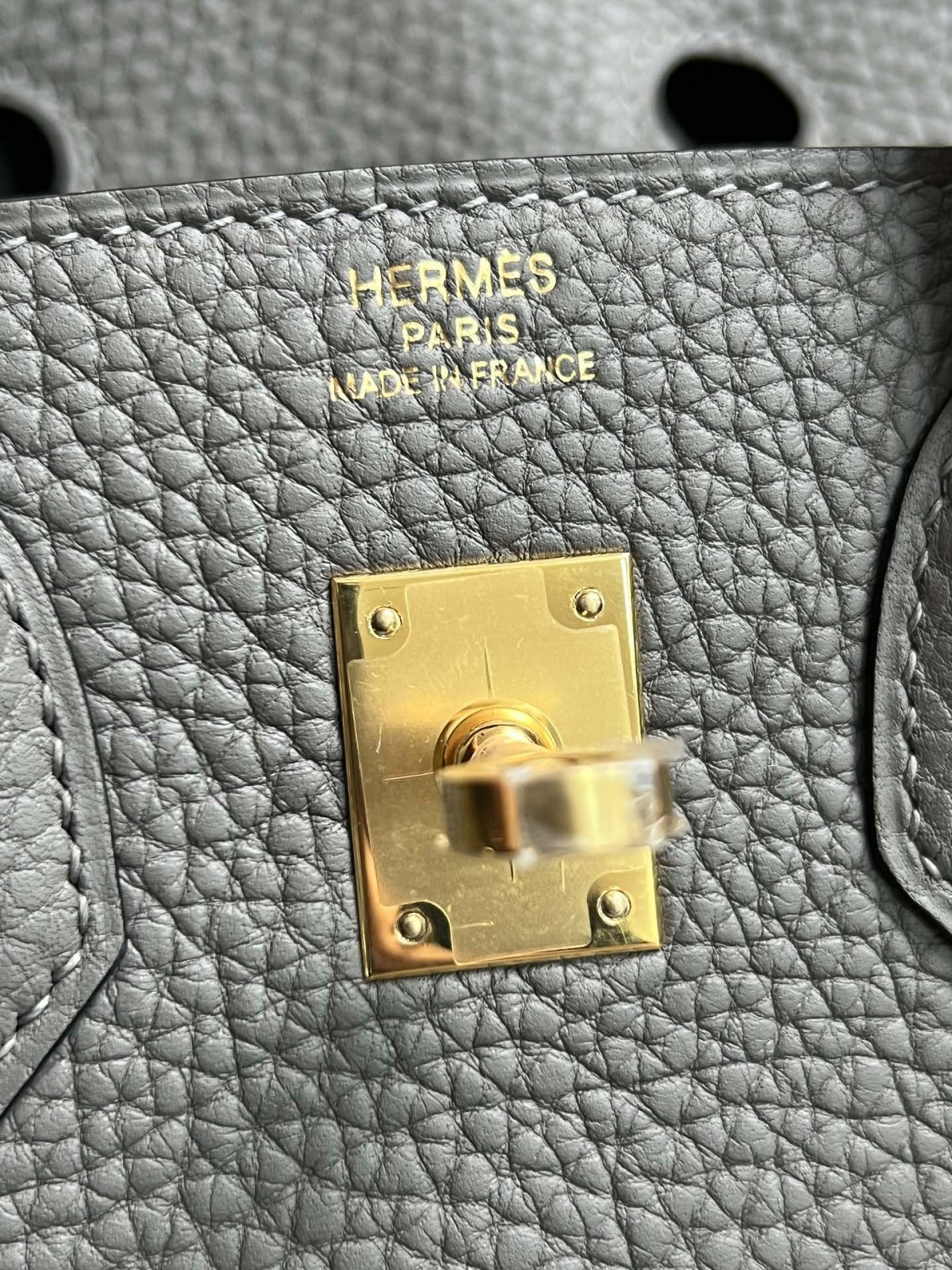 Shebag fully handmade Birkin 25 bag grey and gold full review（2024 Aug updated）-အရည်အသွေးအကောင်းဆုံးအတု Louis Vuitton Bag အွန်လိုင်းစတိုး၊ ပုံစံတူဒီဇိုင်နာအိတ် ru