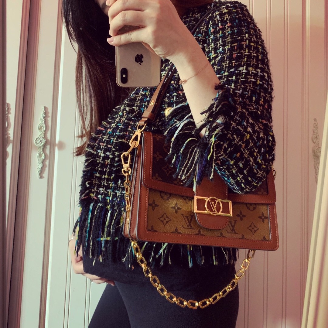 Shebag Louis Vuitton Dauphine medium size full reivew (2024 Aug updated)-Լավագույն որակի կեղծ Louis Vuitton պայուսակների առցանց խանութ, Replica դիզայներական պայուսակ ru