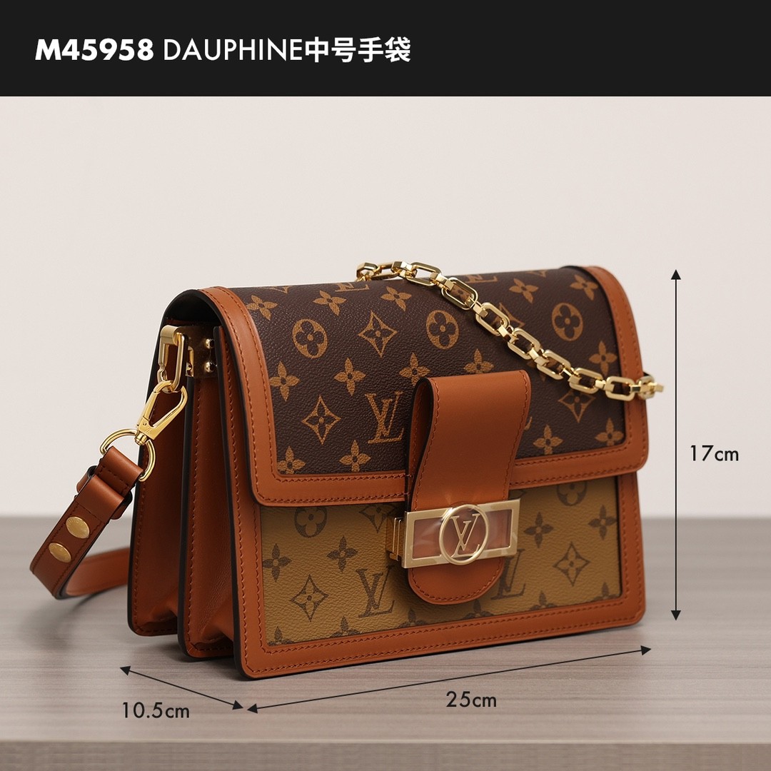 Shebag Louis Vuitton Dauphine medium size full reivew (2024 Aug updated)-Best Quality Fake Louis Vuitton Bag Online Store, Replica designer bag ru