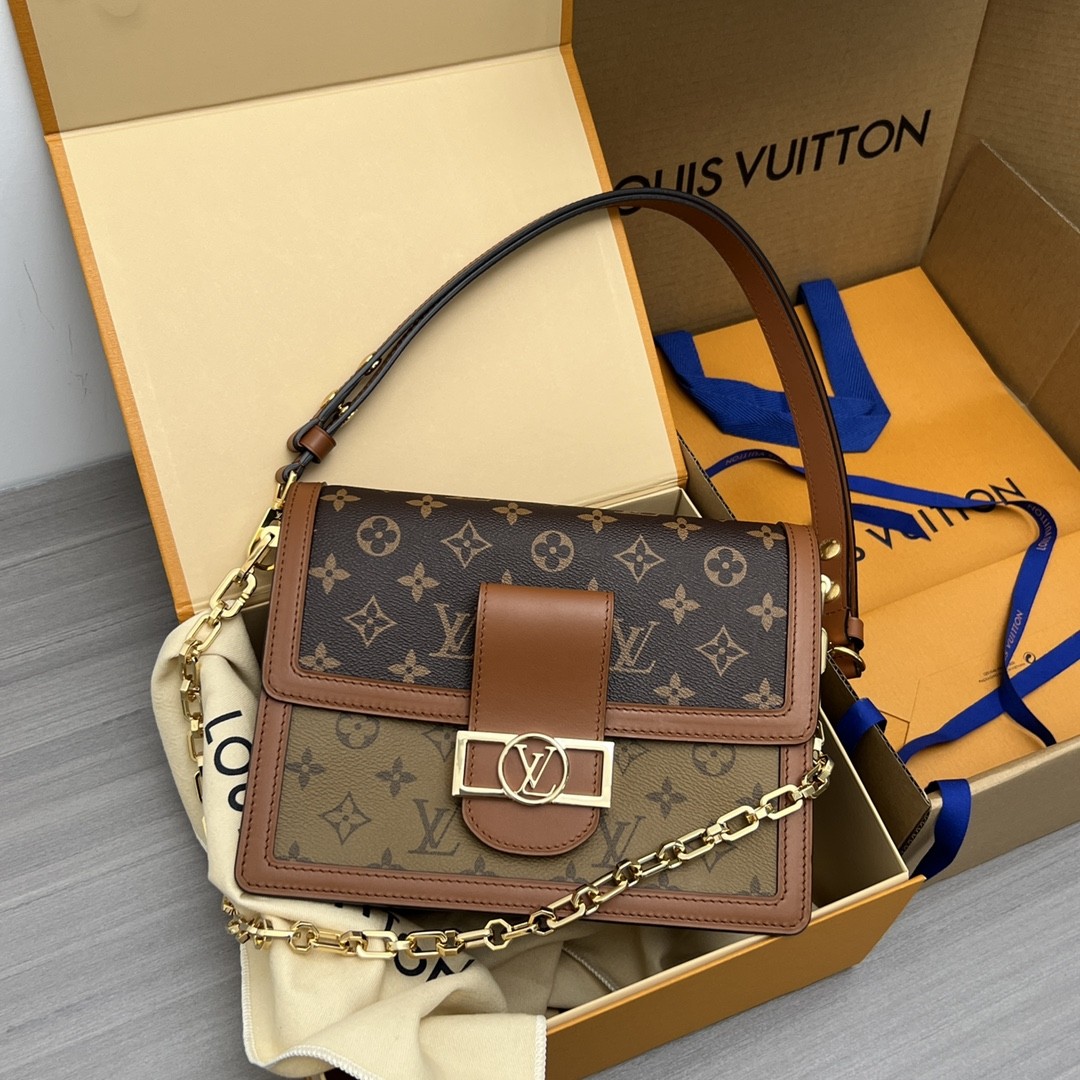 Shebag Louis Vuitton Dauphine medium size full reivew (2024 Aug updated)-Best Quality Fake Louis Vuitton Bag Online Store, Replica designer bag ru