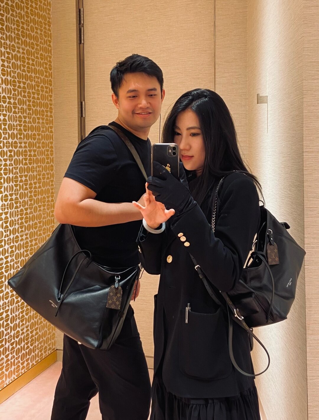 Shebag Louis Vuitton M25143 CARRYALL DARK medium size full review over 300 photos (2024 Sep updated )-בעסטער קוואַליטעט שווינדל לוי ווויטטאָן באַג אָנליין קראָם, רעפּליקע דיזיינער זעקל רו