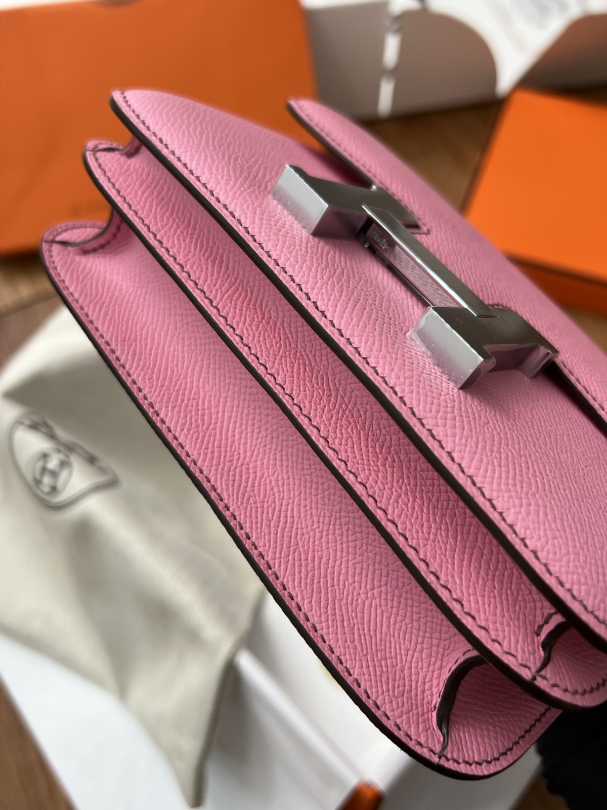 Shebag Hermes Constance 19 bag in pink Epsom full review(2024 Sep updated)-Loja online de bolsa Louis Vuitton falsa de melhor qualidade, bolsa de designer de réplica ru