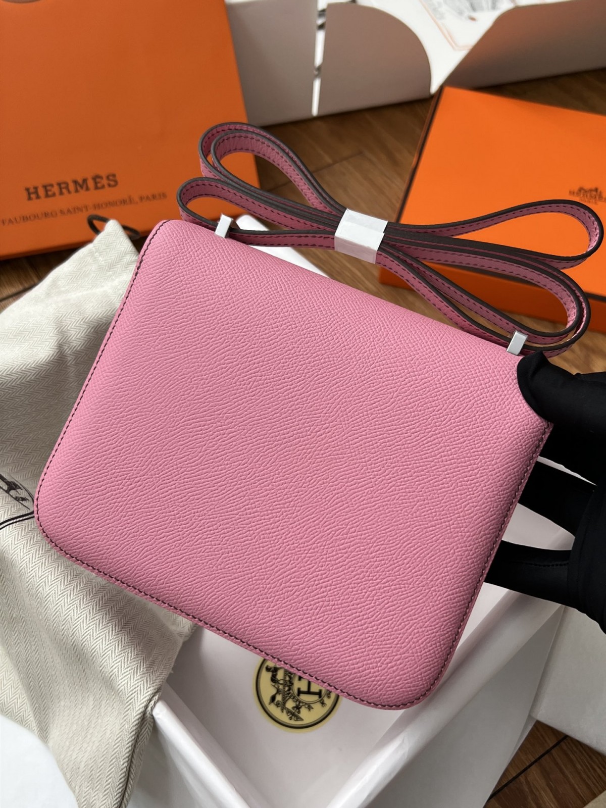 Shebag Hermes Constance 19 bag in pink Epsom full review(2024 Sep updated)-Pangalusna kualitas palsu Louis Vuitton Kantong Toko Online, Replica desainer kantong ru