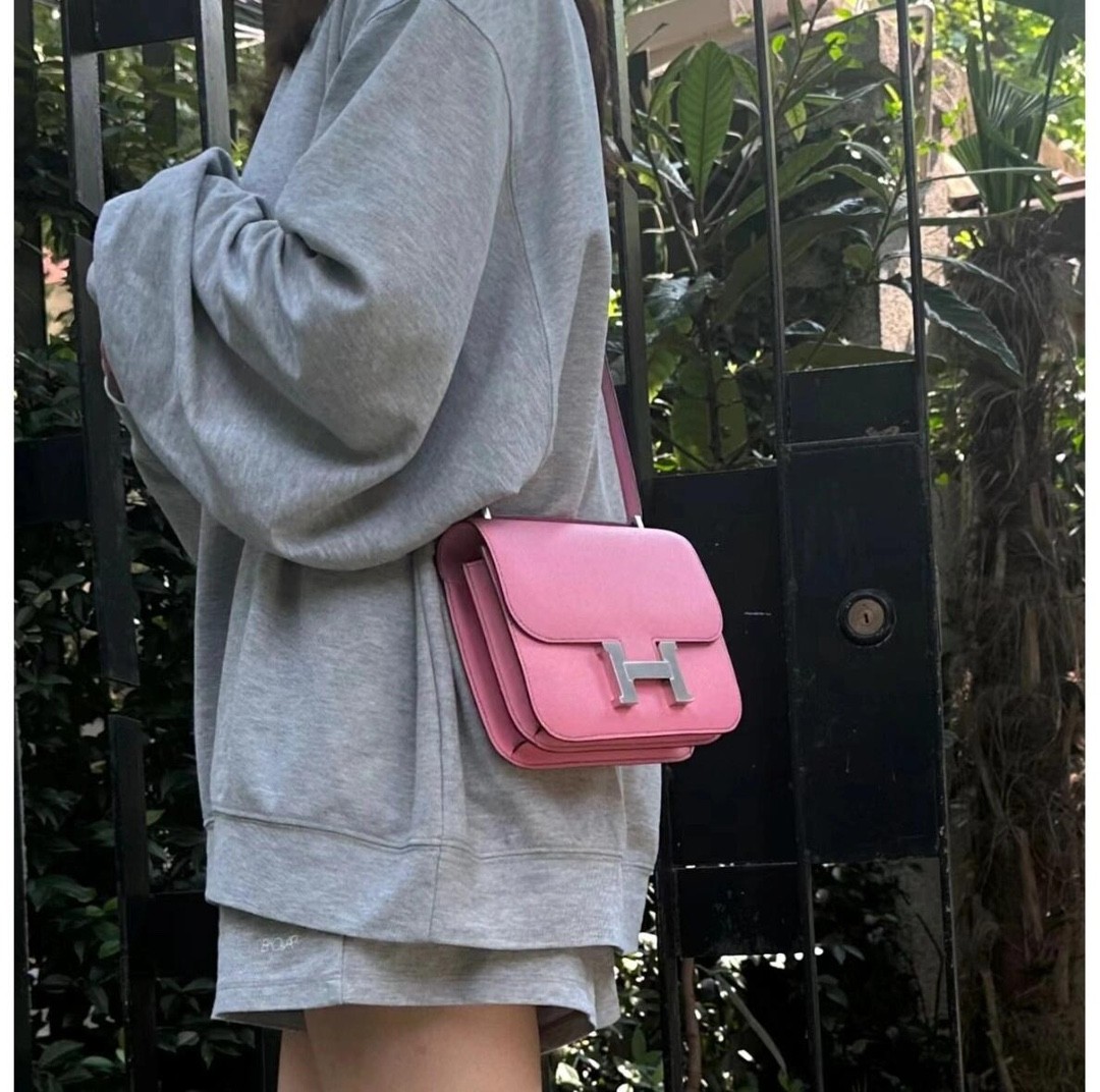 Shebag Hermes Constance 19 bag in pink Epsom full review(2024 Sep updated)-Шилдэг чанарын хуурамч Louis Vuitton цүнх онлайн дэлгүүр, Replica дизайнер цүнх ru