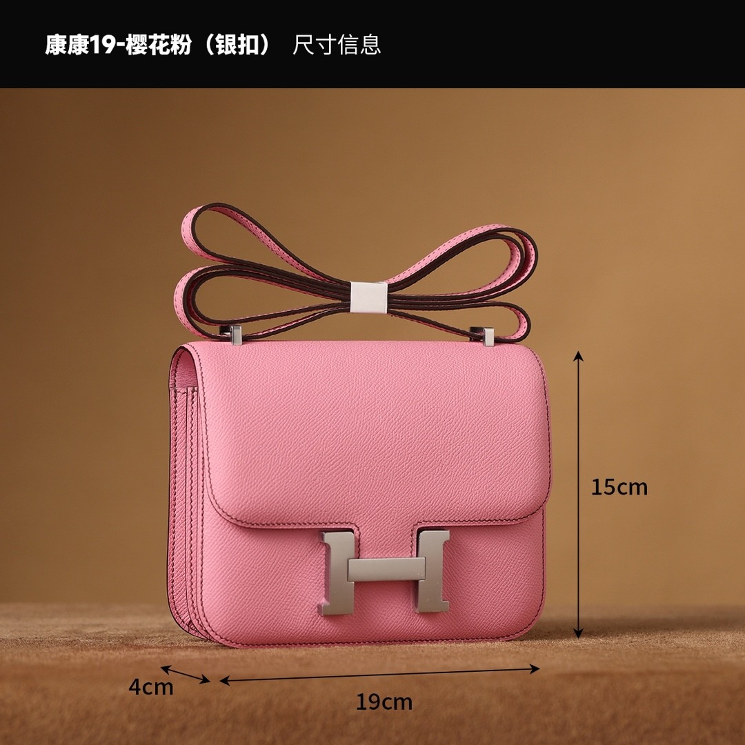 Shebag Hermes Constance 19 bag in pink Epsom full review(2024 Sep updated)-Dyqani në internet i çantave të rreme Louis Vuitton me cilësi më të mirë, çanta modeli kopje ru