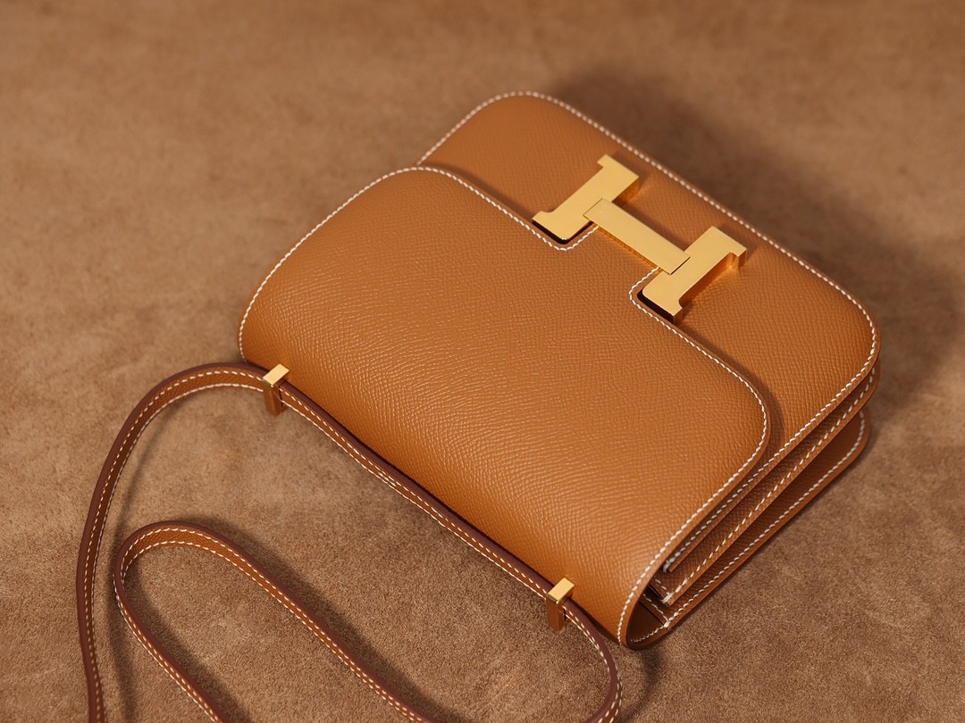 Shebag VS Authentic! Hermes Constance 19 in golden brown (2024 Sep updated)-Nejkvalitnější falešná taška Louis Vuitton Online Store, Replica designer bag ru