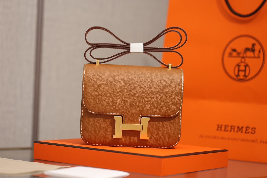 Shebag VS Authentic! Hermes Constance 19 in golden brown (2024 Sep updated)-最好的質量假路易威登包網上商店，複製設計師包 ru