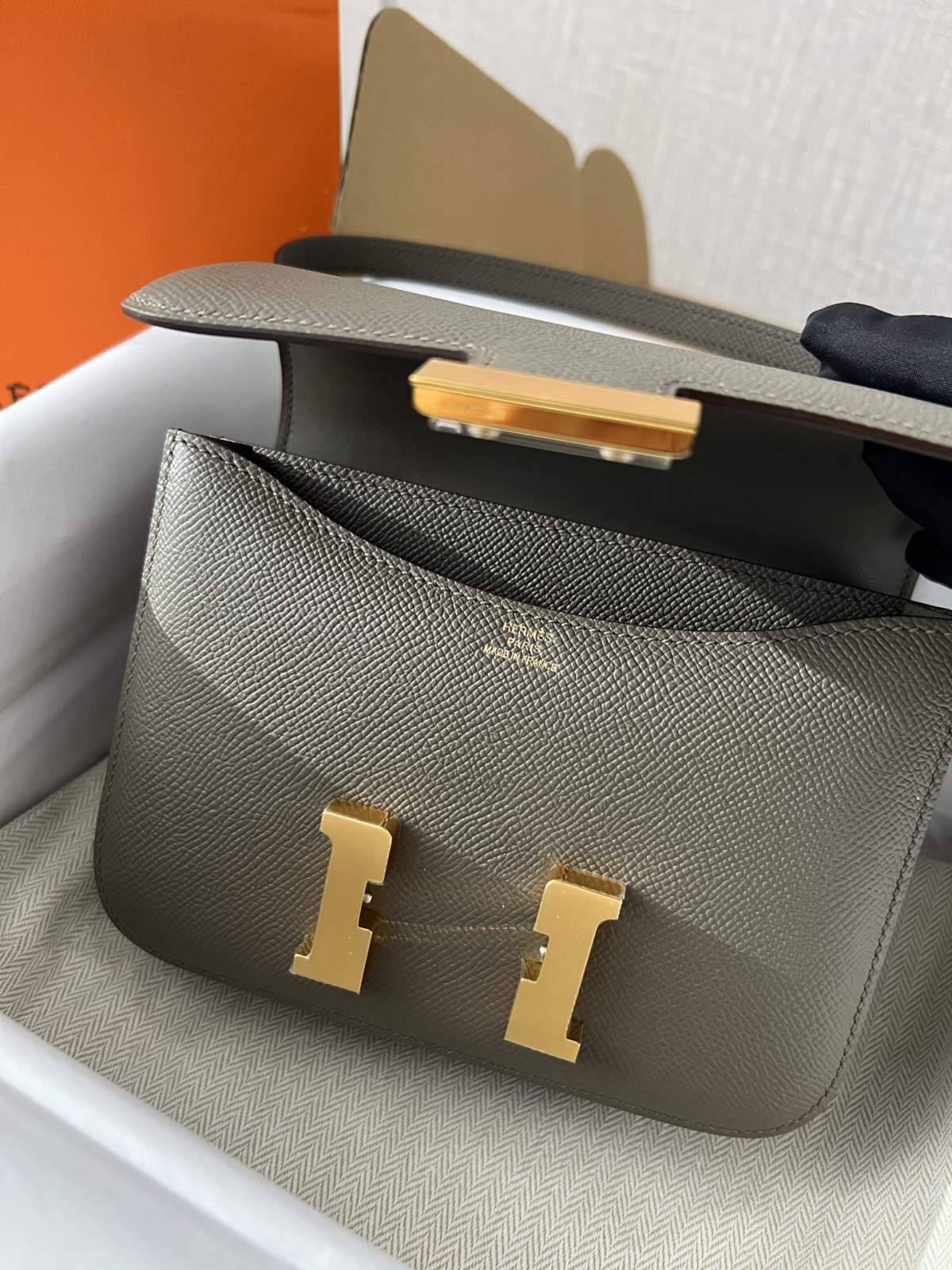 Shebag fully handmade Hermes Constance 19 in grey (2024 Oct updated)-Bescht Qualitéit Fake Louis Vuitton Bag Online Store, Replica Designer Bag ru