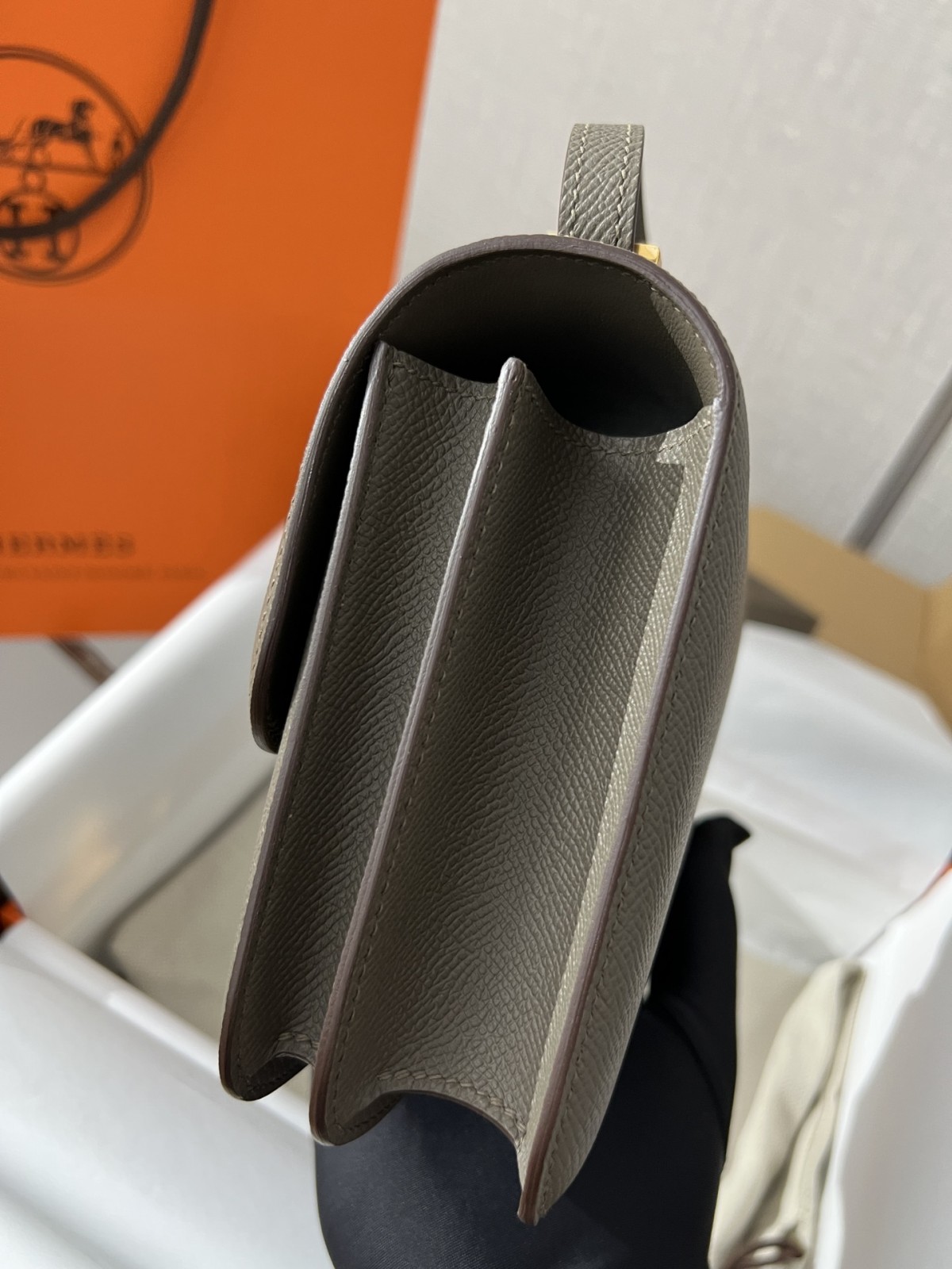 Shebag fully handmade Hermes Constance 19 in grey (2024 Oct updated)-Online obchod s falošnou taškou Louis Vuitton najvyššej kvality, replika značkovej tašky ru