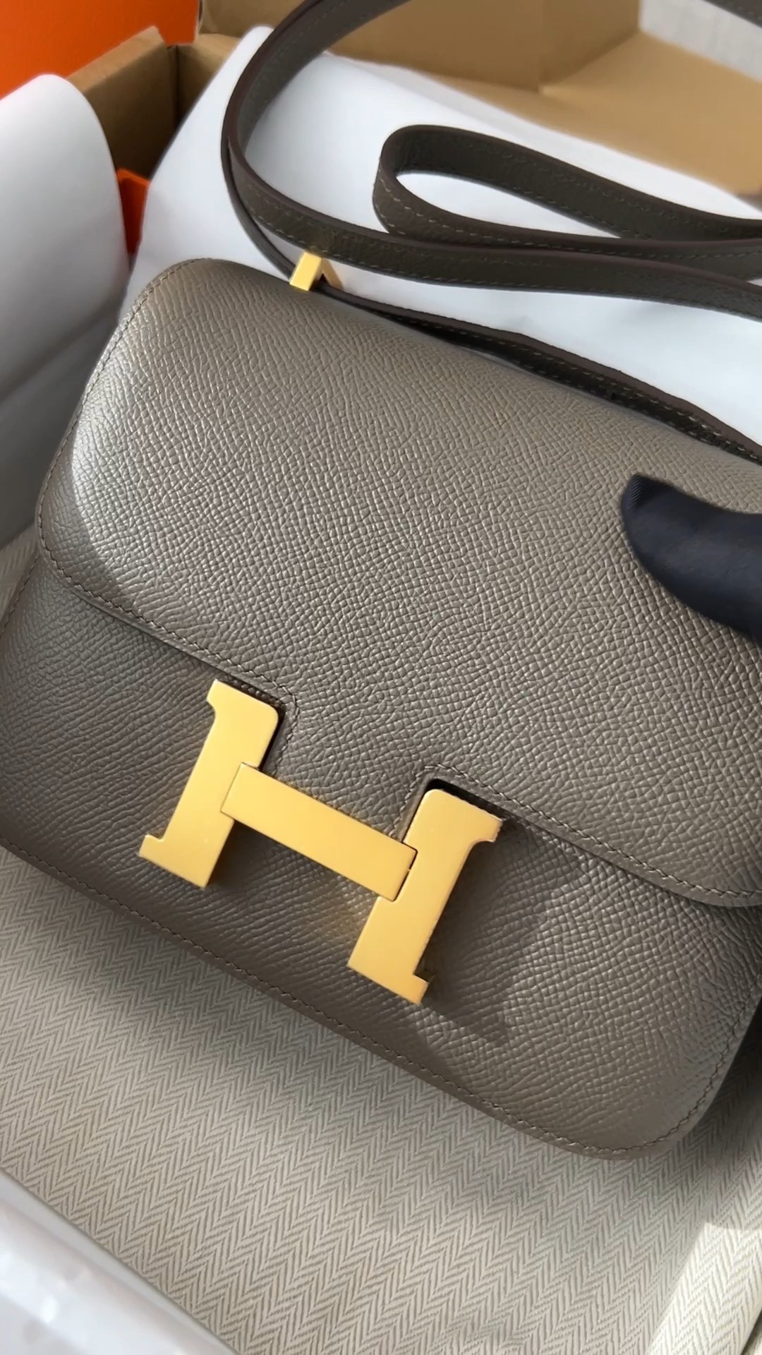 Shebag fully handmade Hermes Constance 19 in grey (2024 Oct updated)-Paras laatu väärennetty Louis Vuitton laukku verkkokauppa, replika suunnittelija laukku ru