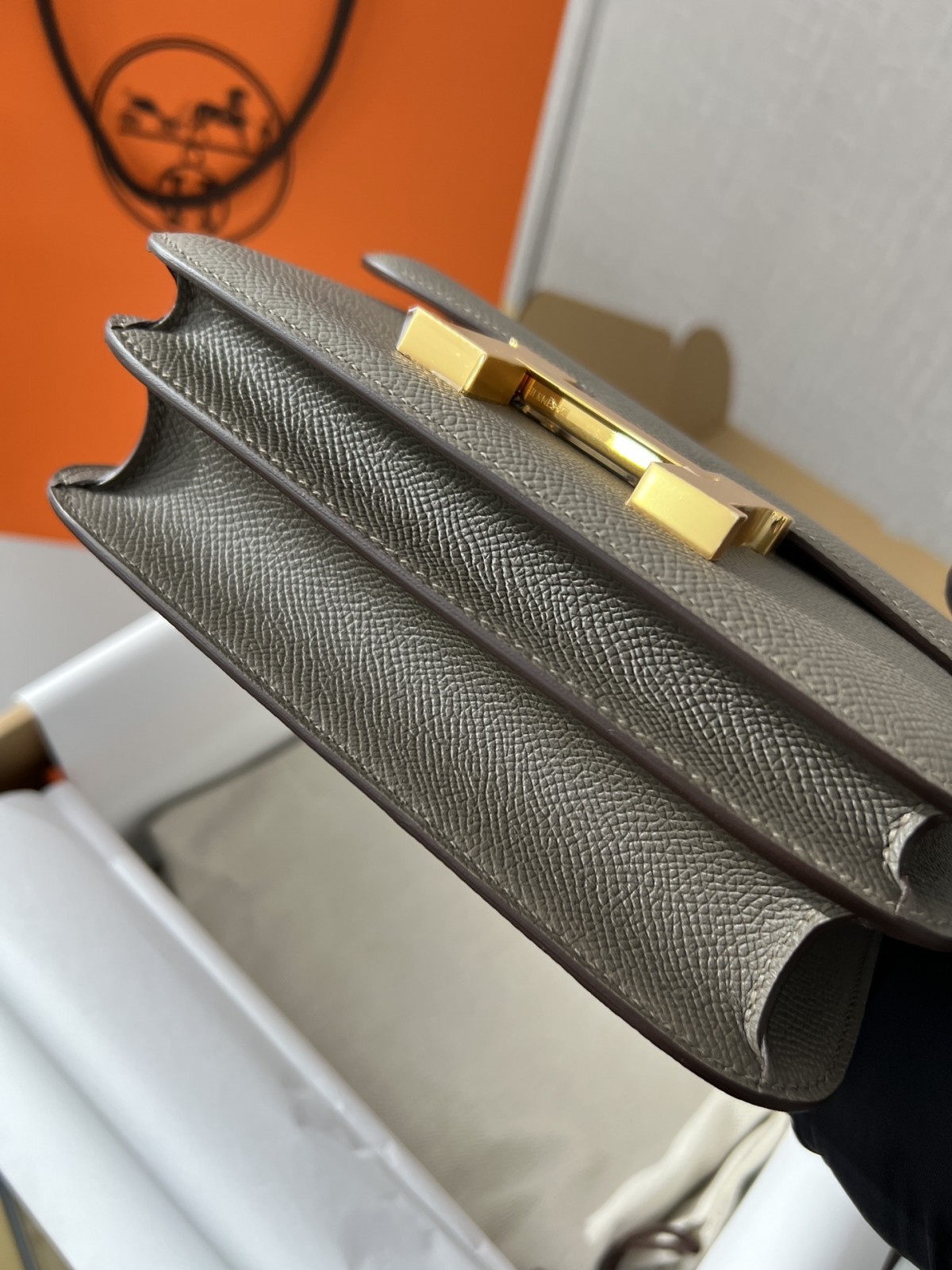 Shebag fully handmade Hermes Constance 19 in grey (2024 Oct updated)-Legjobb minőségű hamis Louis Vuitton táska online áruház, replika designer táska ru