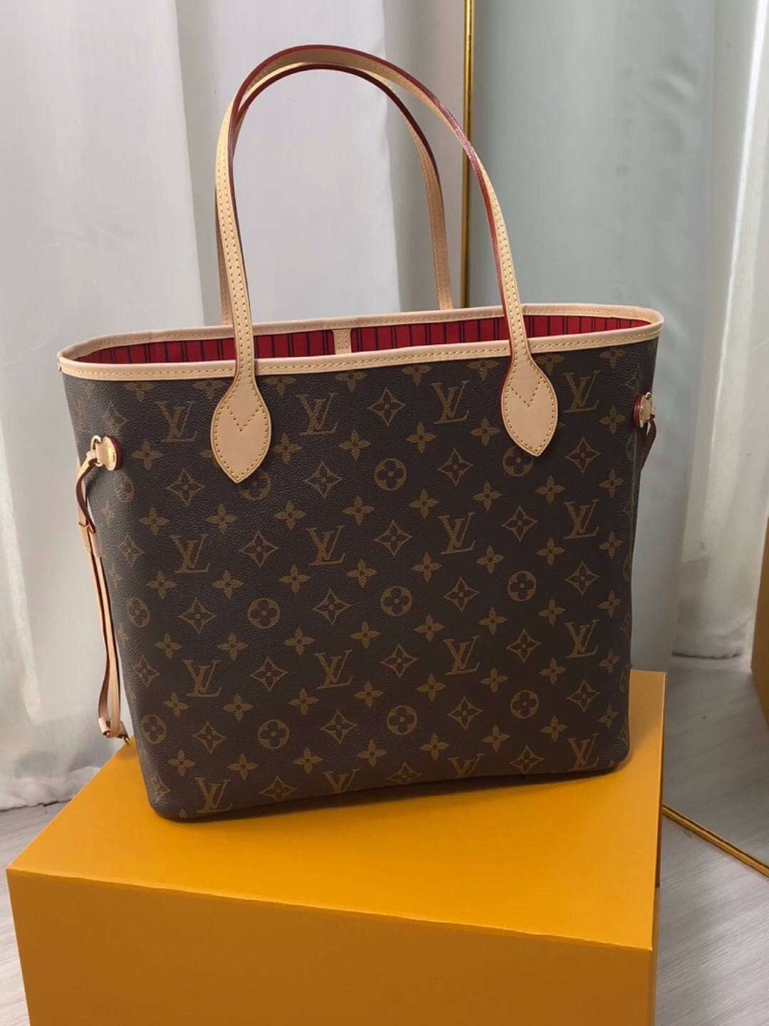 Shebag Louis Vuitton M41177  Neverfull medium size（2024 Oct updated）-بهترين معيار جي جعلي لوئس ويٽون بيگ آن لائين اسٽور، ريپليڪا ڊيزائنر بيگ ru