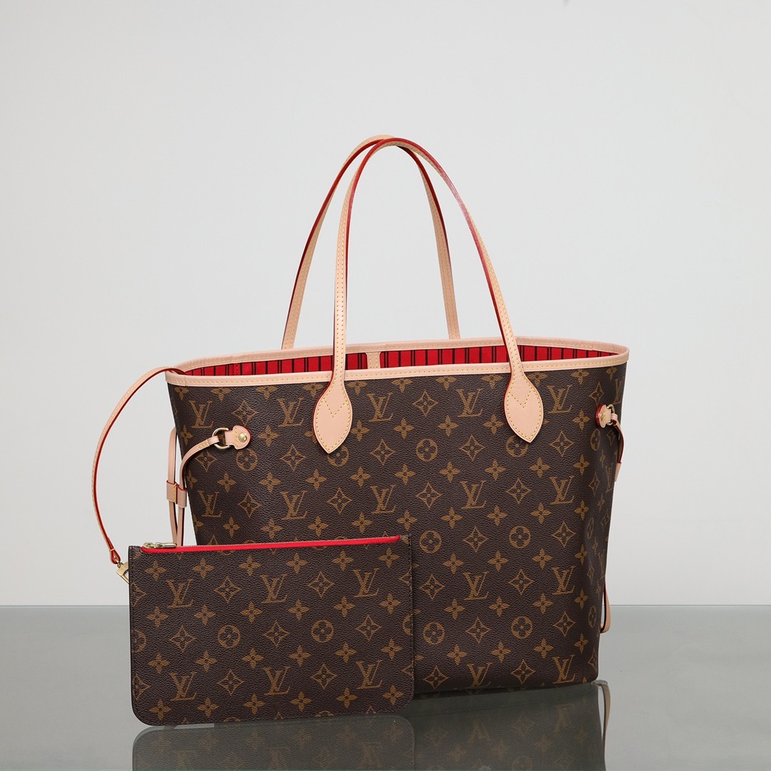 Shebag Louis Vuitton M41177  Neverfull medium size（2024 Oct updated）-Umgangatho ogqwesileyo woMgangatho weFake weLouis Vuitton kwiVenkile ye-Intanethi, ibhegi yomyili weReplica ru