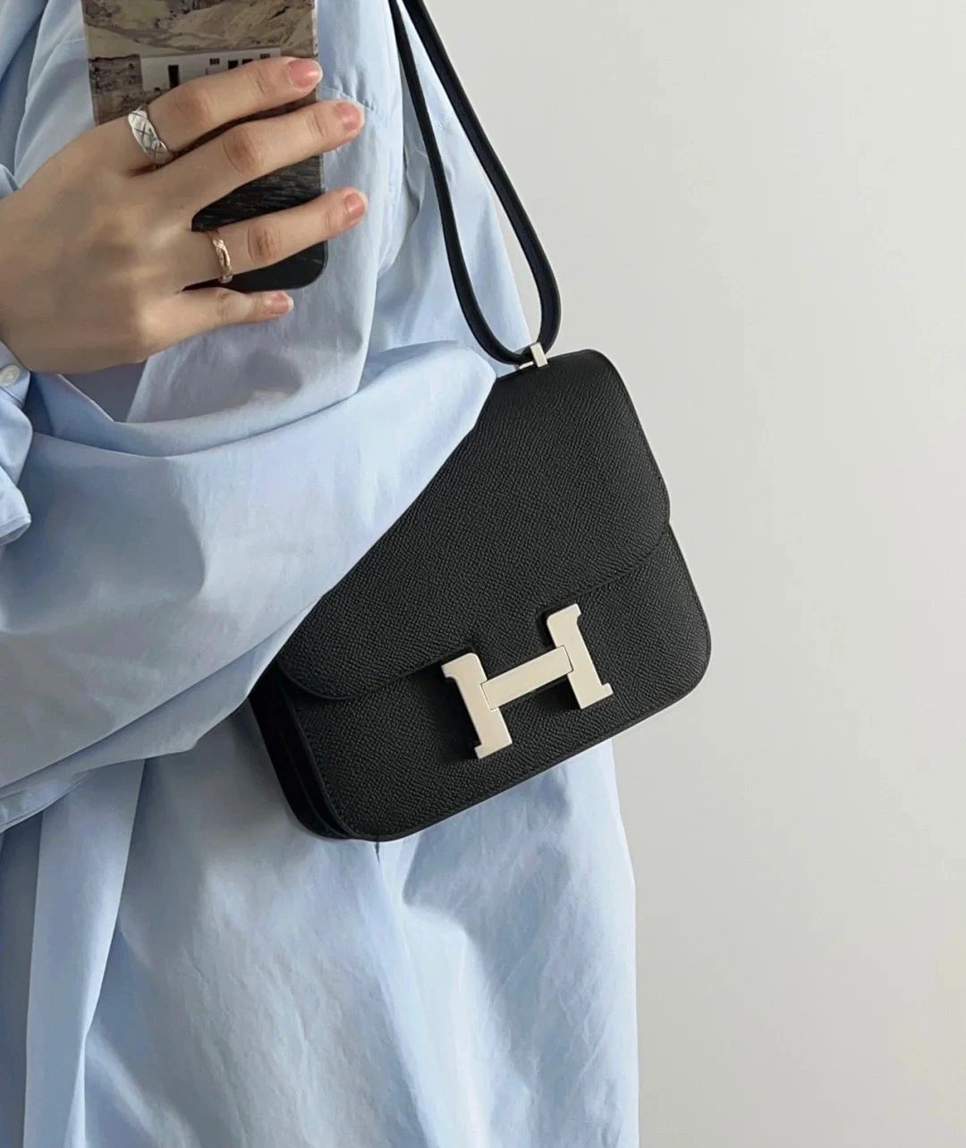 Shebag Hermes Constance 19 bag in black full review (2024 Oct updated)-Najlepsza jakość fałszywych torebek Louis Vuitton Sklep internetowy, projektant repliki torebki ru