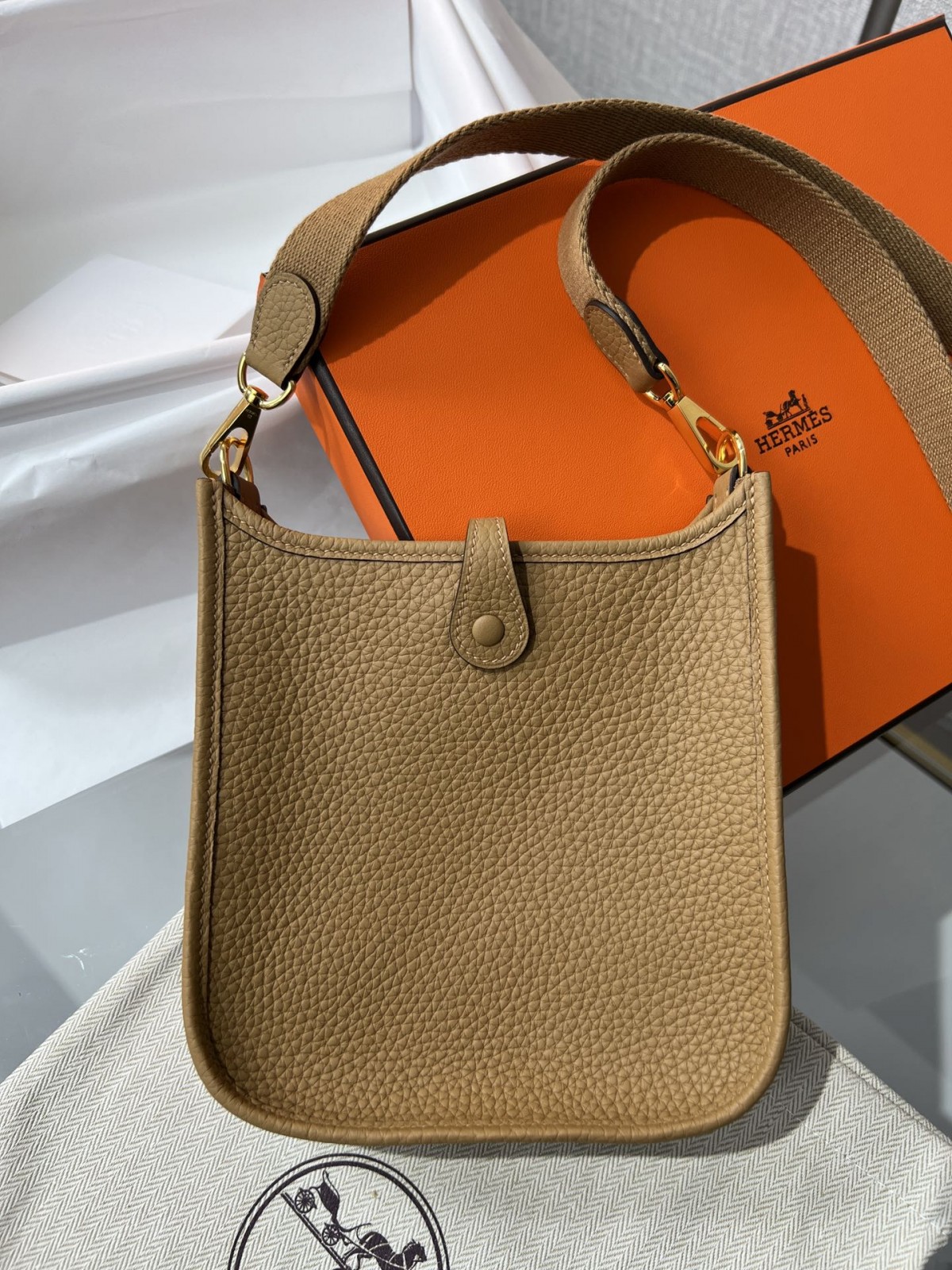 Shebag fully handmade Hermes Evelyn 16 bag full review (2024 Oct updated)-Duka la Mtandaoni la Begi Bandia ya Louis Vuitton ya Ubora, Begi la wabuni wa Replica ru