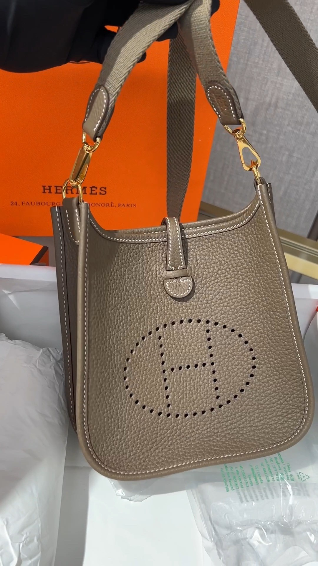 Shebag handmade Hermes evelyn 16 grey bag full review (2024 Oct updated)-بہترین معیار کا جعلی لوئس ووٹن بیگ آن لائن اسٹور، ریپلیکا ڈیزائنر بیگ آر یو