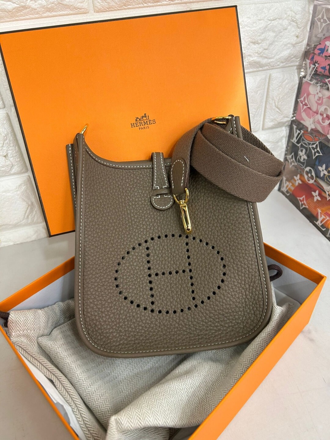 Shebag handmade Hermes evelyn 16 grey bag full review (2024 Oct updated)-Beste kwaliteit nep Louis Vuitton tas online winkel, replica designer tas ru