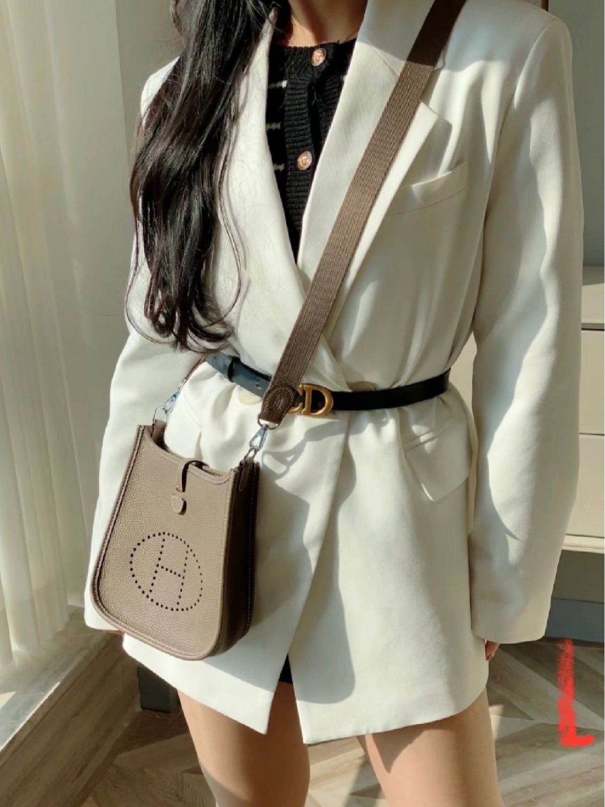 Shebag handmade Hermes evelyn 16 grey bag full review (2024 Oct updated)-Negoziu in linea di borse Louis Vuitton falsi di migliore qualità, borsa di design di replica ru