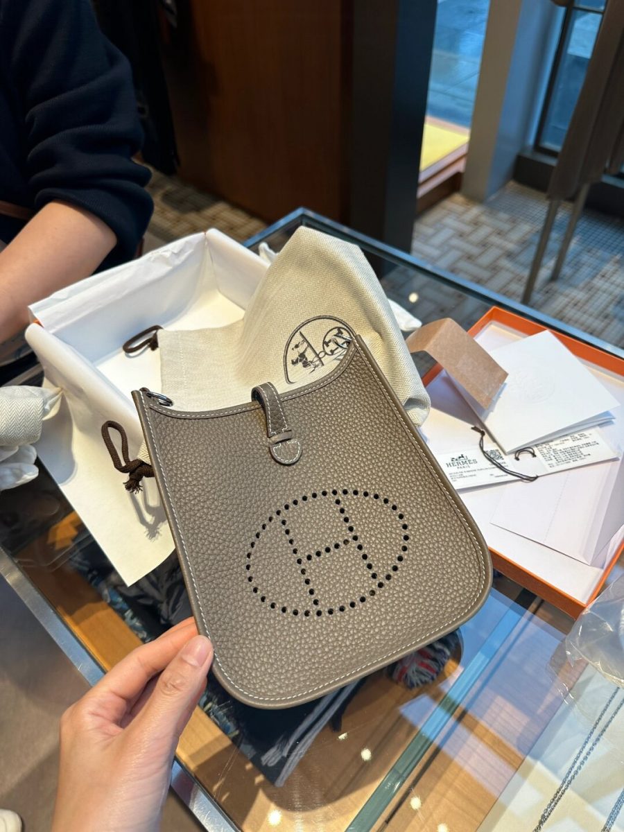 Shebag full handmade Hermes Evelyn 16 grey silver full review(2024 Oct