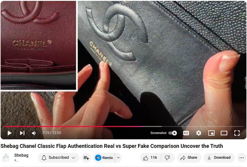 Shebag Chanel Classic Flap Authentication Real vs Super Fake Comparison Uncover the Truth-Best Quality Fake Louis Vuitton Bag Online Store, Replica designer bag ru