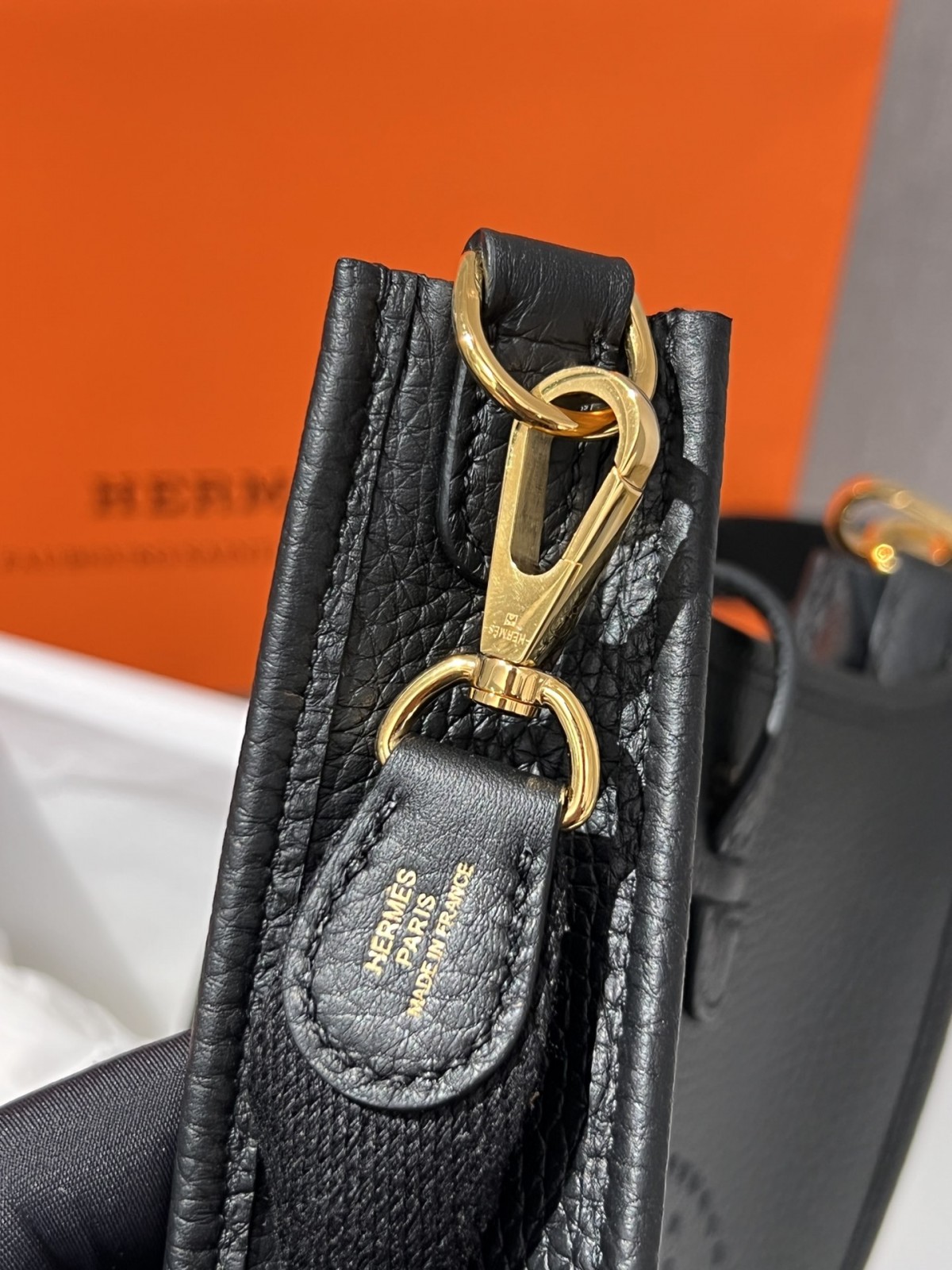 Shebag Hermes Evelyn 16 in black gold full review (2024 Nov updated)-Best Quality Fake designer Bag Review, Replica designer bag ru